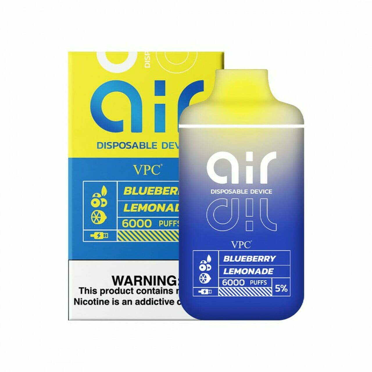 VPC AIR Disposable 6000 Puffs – Blueberry Lemonade